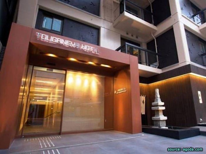 ทางเข้าโรงแรม Ueno Touganeya Hotel