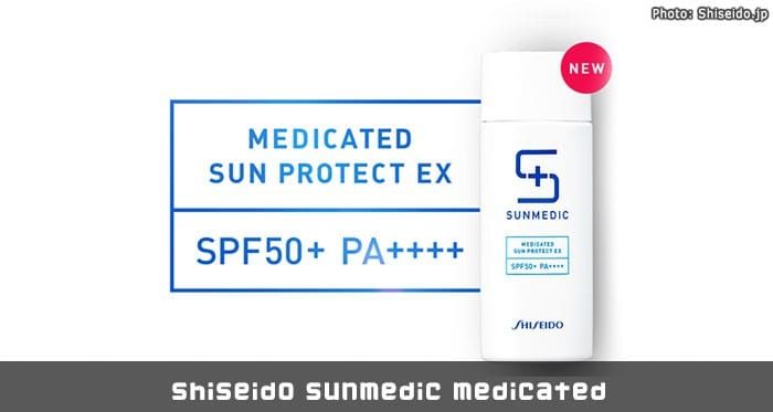 Shiseido sunmedic medicated day protect mild SPF 50+ pa++++