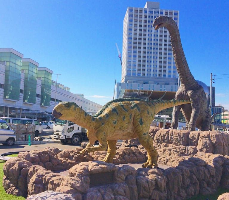 Dinosaur Station at Fukui Station